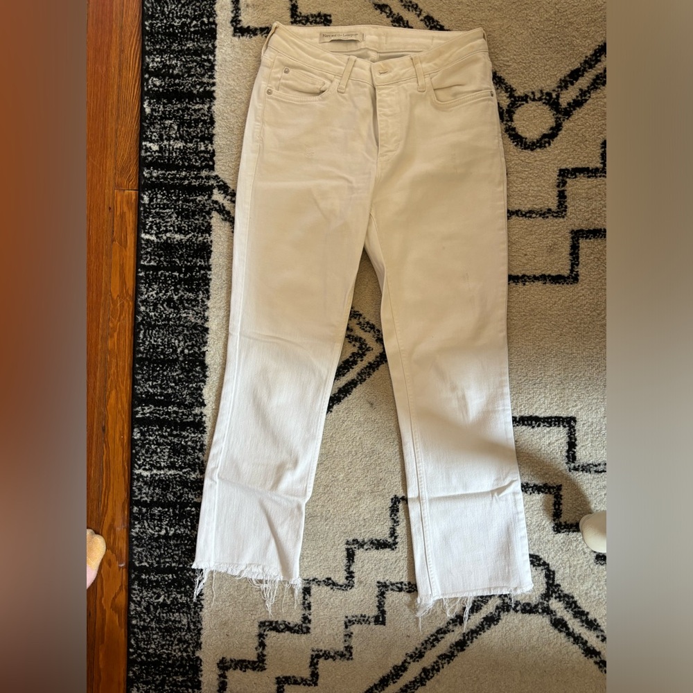 Anthropologie white jeans